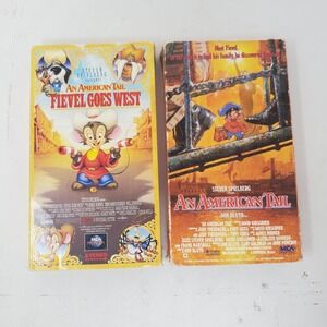 An American Tail & Fievel Goes West VHS Set MCA Home Video Steven Spielberg